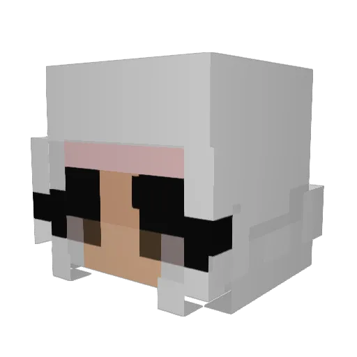Sausje_x Minecraft avatar head, 3D render