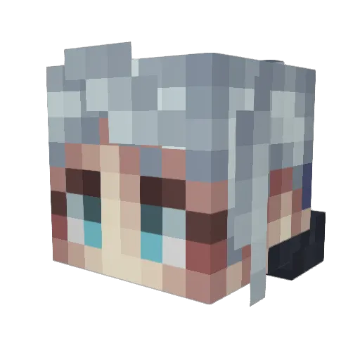 Sauvagee27 Minecraft avatar head, 3D render