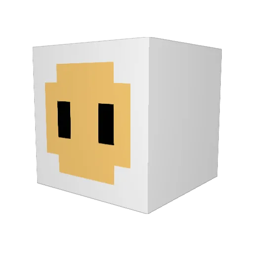 SauveNerd Minecraft avatar head, 3D render