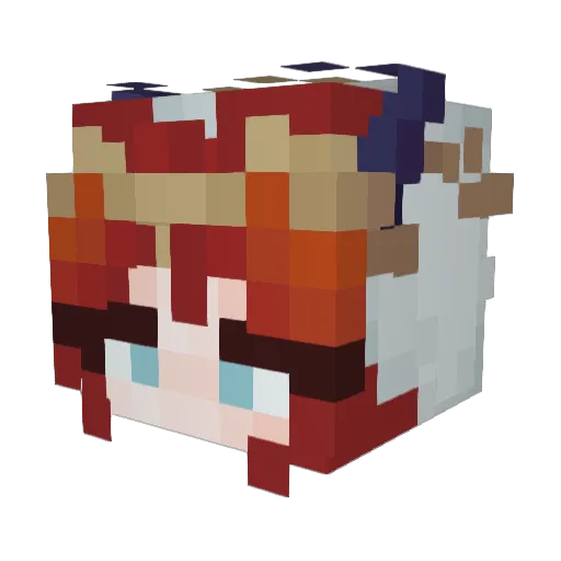 Sauyiah Minecraft avatar head, 3D render