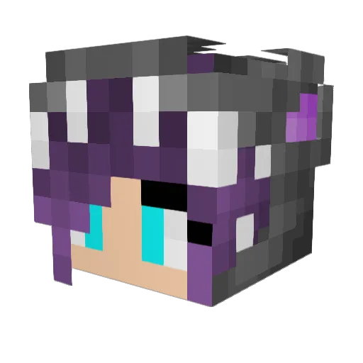 SavAimee Minecraft avatar head, 3D render