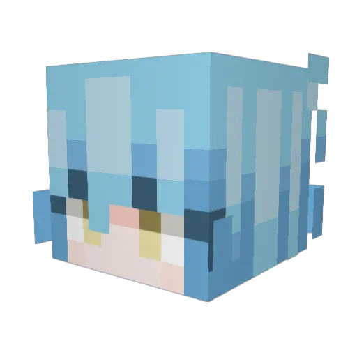 SavPhoenix Minecraft avatar head, 3D render