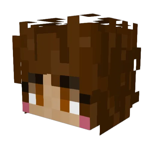SavVYRuby Minecraft avatar head, 3D render