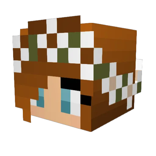 Sav_Dog Minecraft avatar head, 3D render