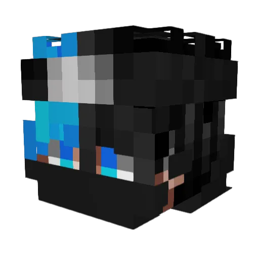SavaToix Minecraft avatar head, 3D render