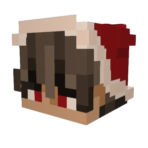 Savacho Minecraft avatar head, 3D render