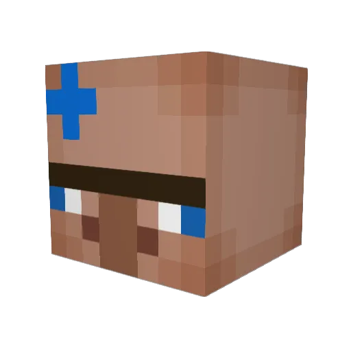 Savage8_ Minecraft avatar head, 3D render