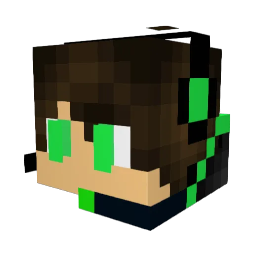 SavageBeast666 Minecraft avatar head, 3D render