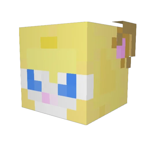 SavageClare Minecraft avatar head, 3D render