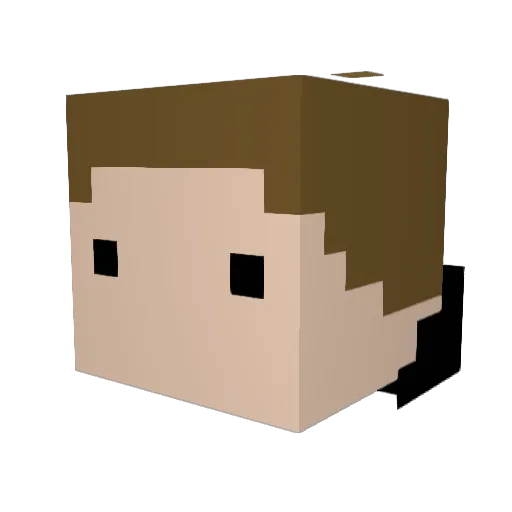 SavageDeer Minecraft avatar head, 3D render