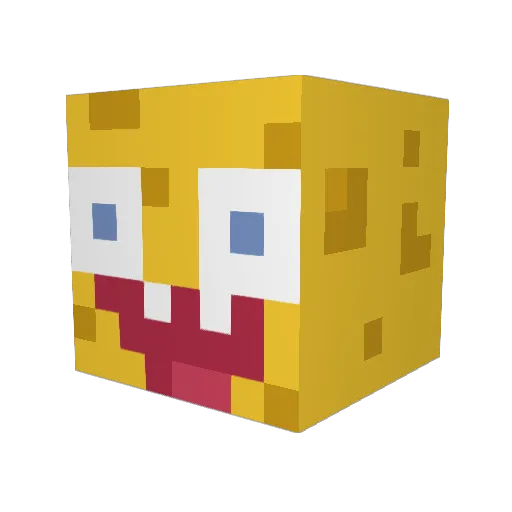 SavageIrish_yt Minecraft avatar head, 3D render