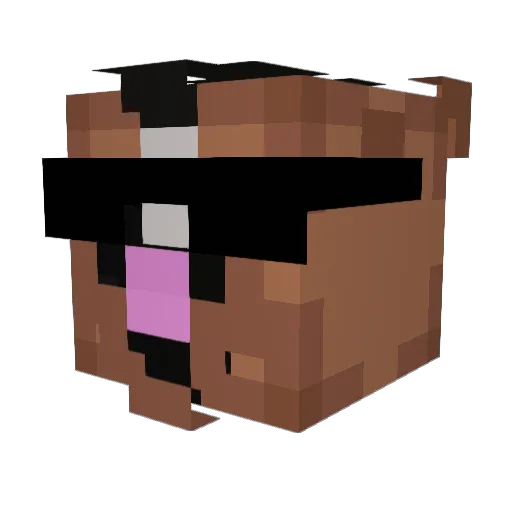 SavageOverload Minecraft avatar head, 3D render