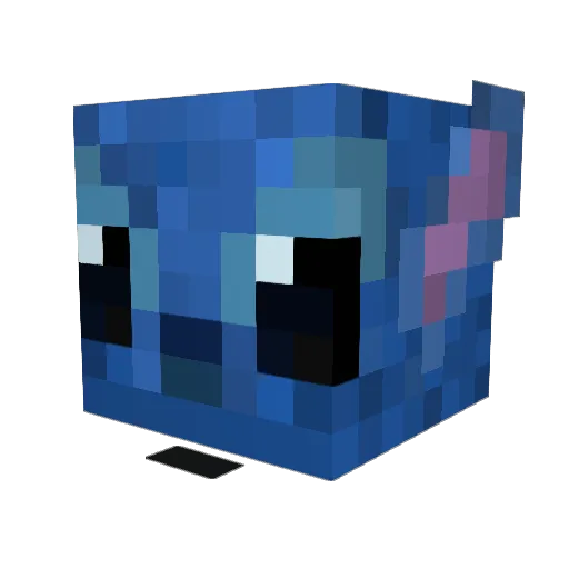 SavagePatchKid_ Minecraft avatar head, 3D render