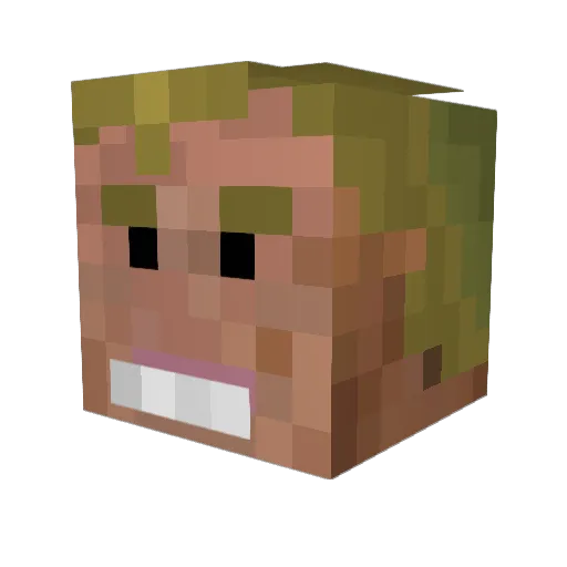SavageRat26 Minecraft avatar head, 3D render