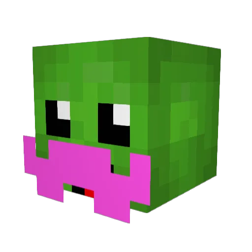 SavageSpoon Minecraft avatar head, 3D render