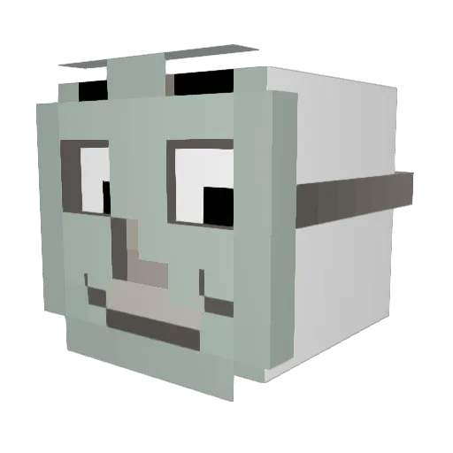 Savage_asf_ Minecraft avatar head, 3D render