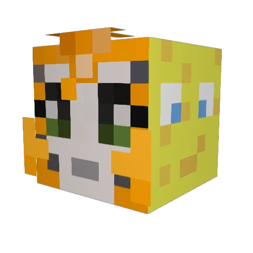 Savager3 Minecraft avatar head, 3D render