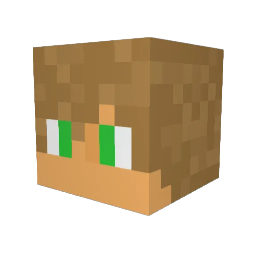 Savagery_47 Minecraft avatar head, 3D render