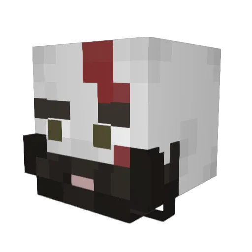 Savagez Minecraft avatar head, 3D render