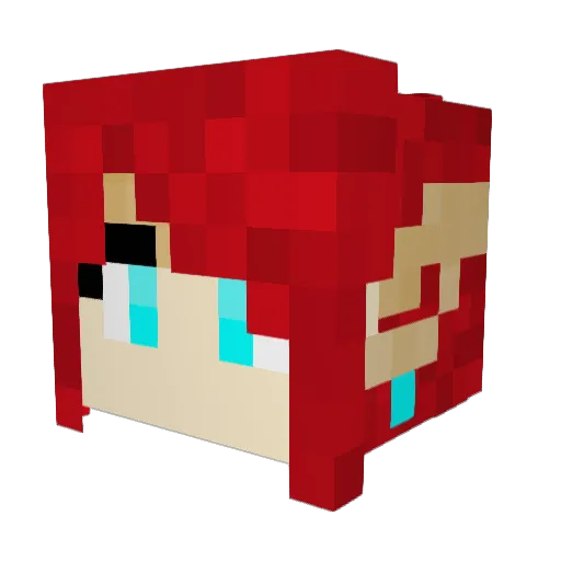 SavannaS Minecraft avatar head, 3D render
