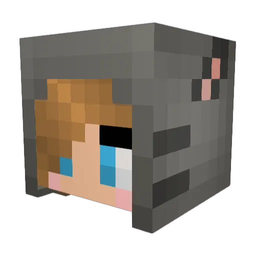SavannahMinez Minecraft avatar head, 3D render