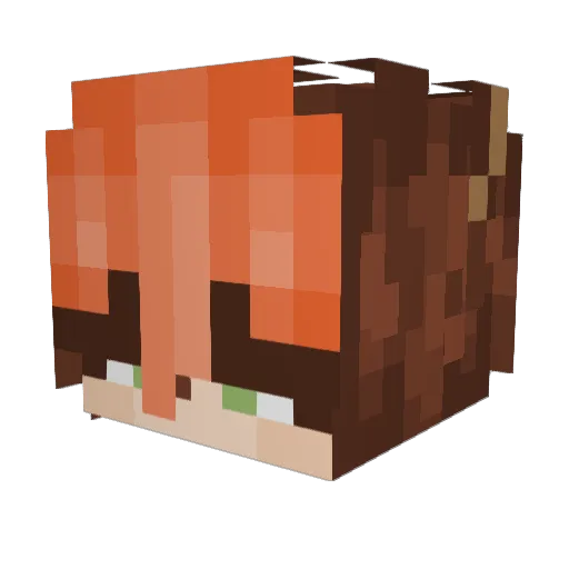 SavannahSmiles_ Minecraft avatar head, 3D render
