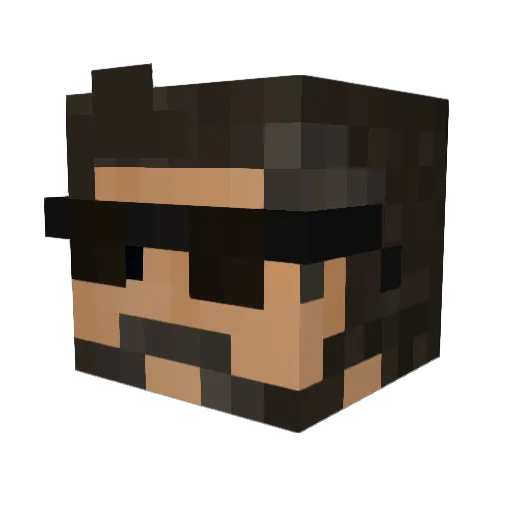 SavarM Minecraft avatar head, 3D render