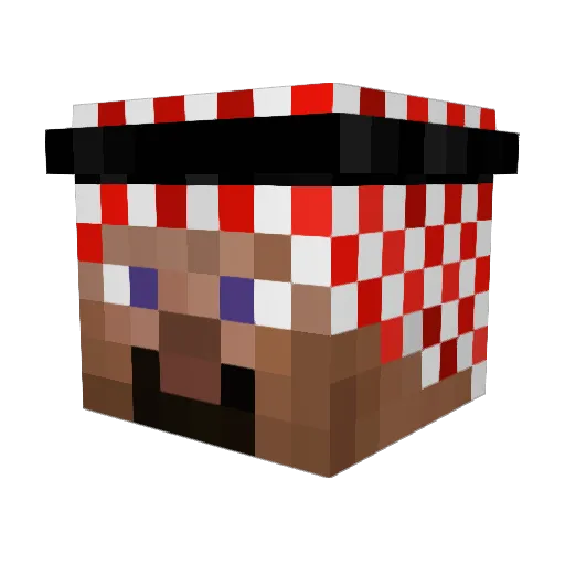 Savata456 Minecraft avatar head, 3D render