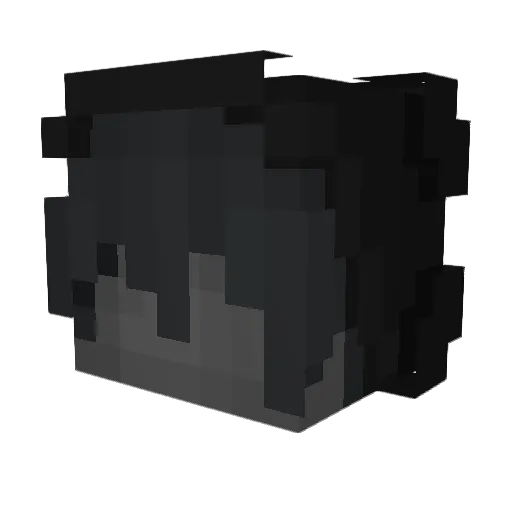 Savative Minecraft avatar head, 3D render