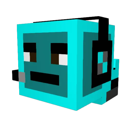 Savator Minecraft avatar head, 3D render