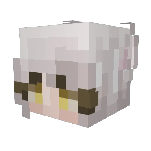 SaveALife Minecraft avatar head, 3D render