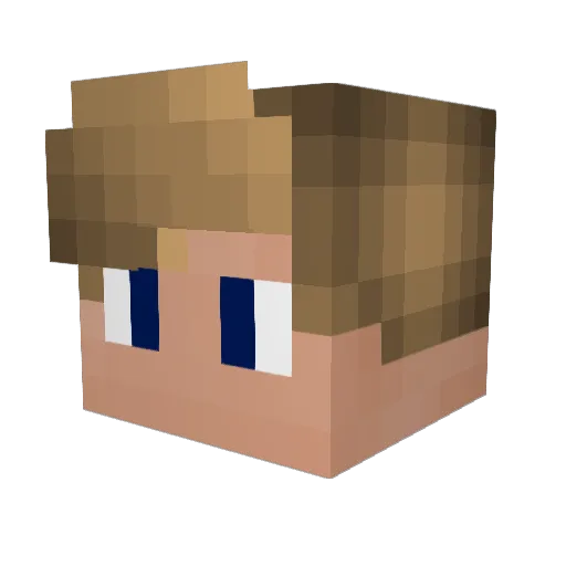 SaveCall Minecraft avatar head, 3D render