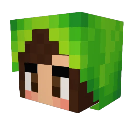 SaveMeChakaKhan Minecraft avatar head, 3D render