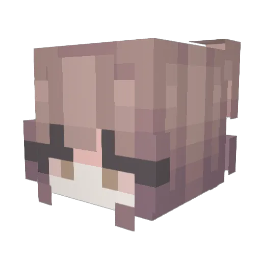 SavedAngel Minecraft avatar head, 3D render