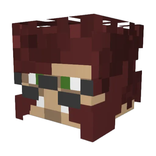 Savefiles Minecraft avatar head, 3D render