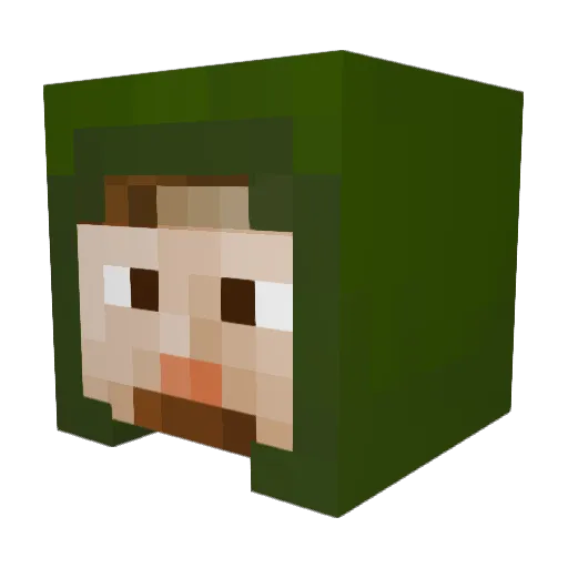 SaveliyS Minecraft avatar head, 3D render