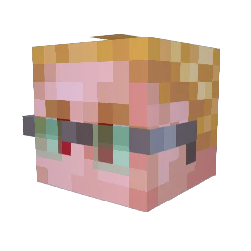 Savellus Minecraft avatar head, 3D render