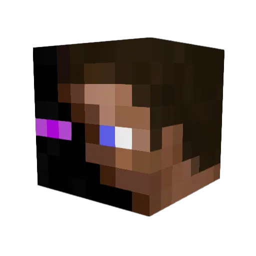 Saver526 Minecraft avatar head, 3D render