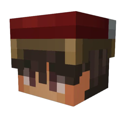 Savgaar Minecraft avatar head, 3D render