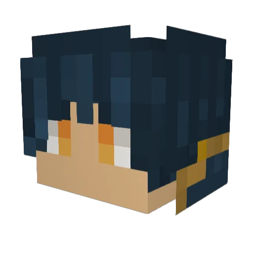 Savichi Minecraft avatar head, 3D render