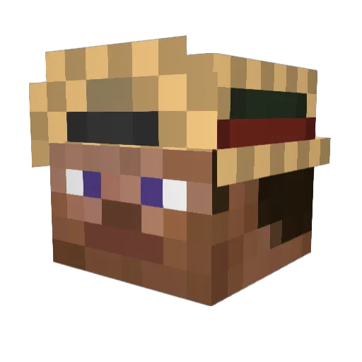 Savillz Minecraft avatar head, 3D render