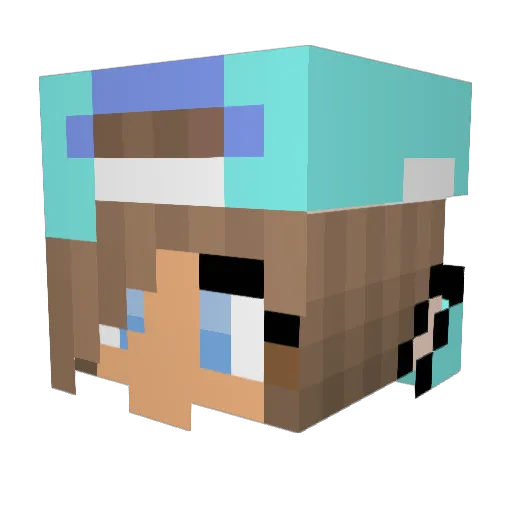Savina06 Minecraft avatar head, 3D render