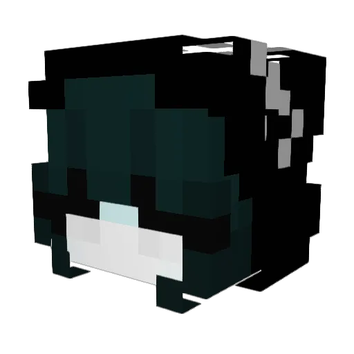 Saviour Minecraft avatar head, 3D render
