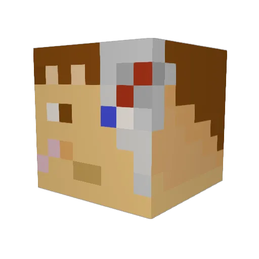 SaviourRising Minecraft avatar head, 3D render