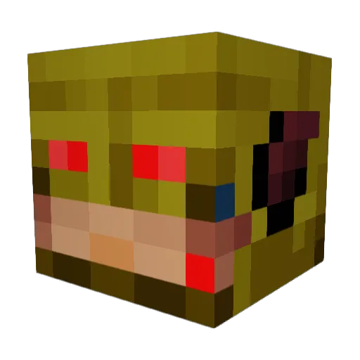 Savitage Minecraft avatar head, 3D render