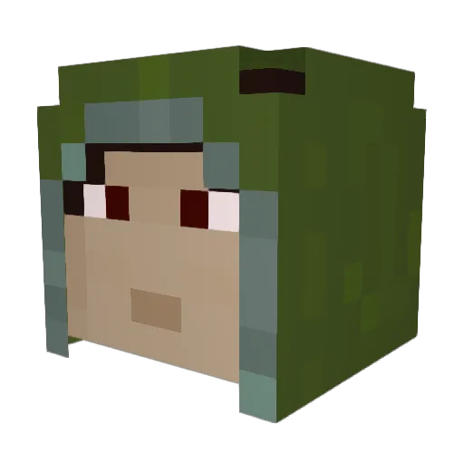 Savitariant Minecraft avatar head, 3D render