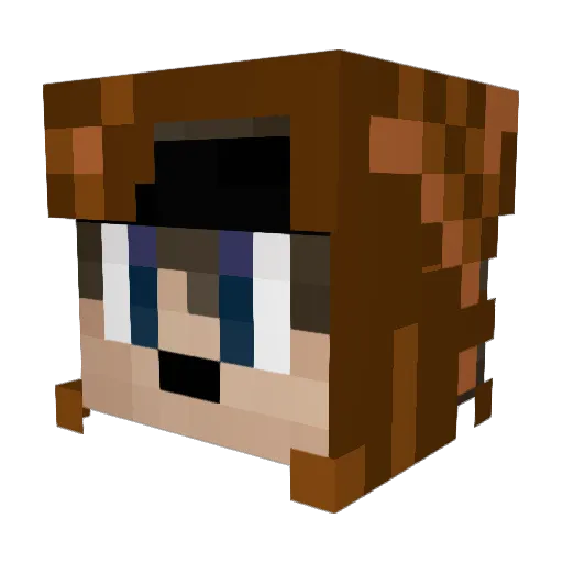 Savitor11 Minecraft avatar head, 3D render