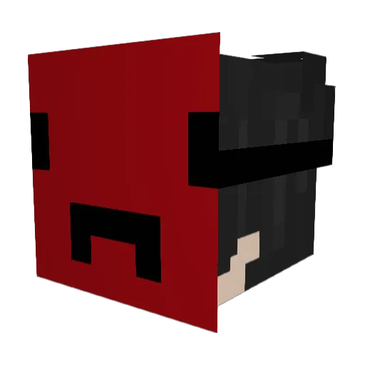 SavixPl Minecraft avatar head, 3D render