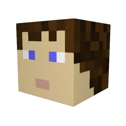 Savixeon Minecraft avatar head, 3D render