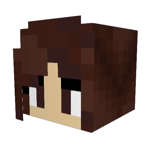 Savonku Minecraft avatar head, 3D render